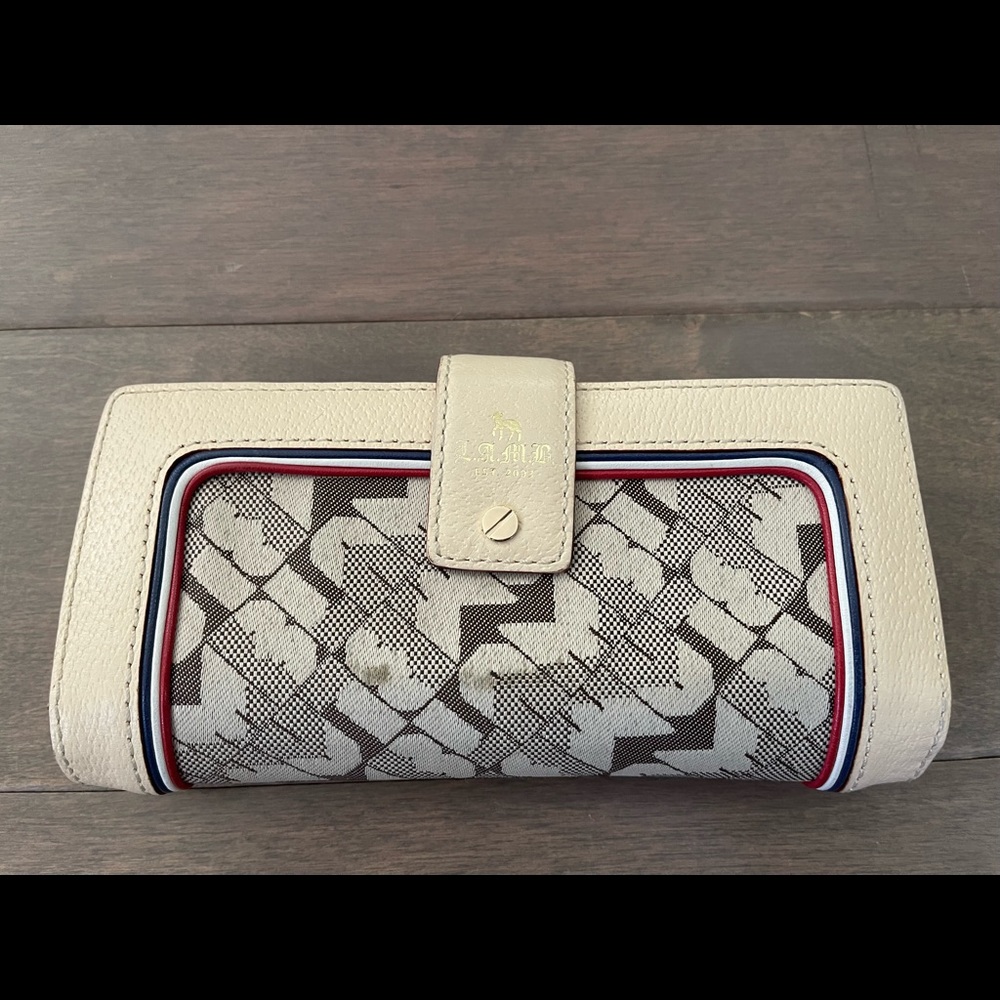 L.A.M.B. checkbook wallet